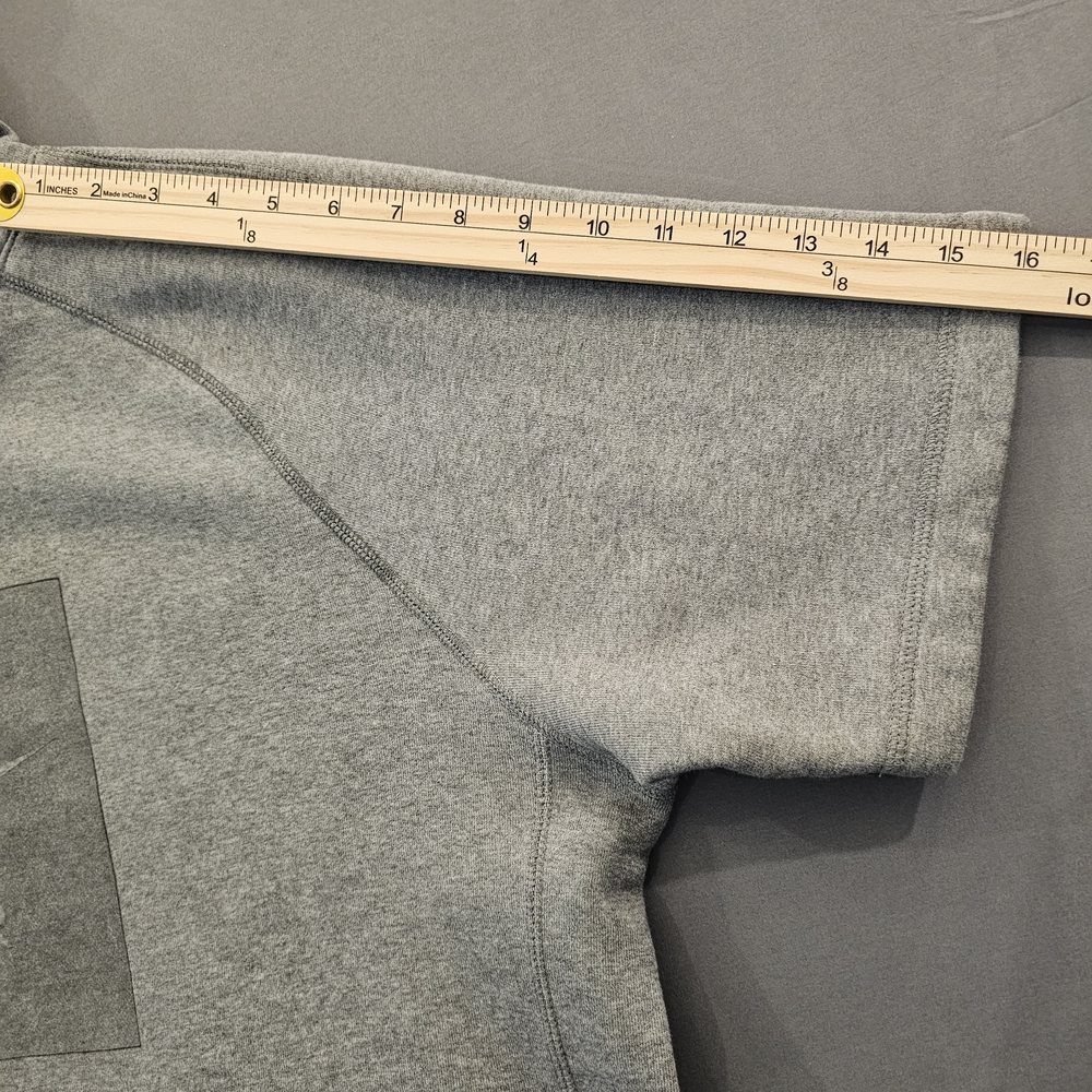Vintage Nike Air Short Sleeve Hoodie - Heather Grey - Picture 4 of 7